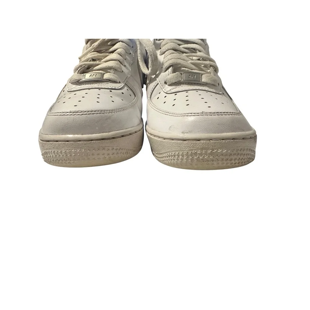 Nike Air Force 1 Low White Leather Sneakers 315122-111 Mens Shoes